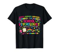 School Psychologist Assess Support Empower Rainbow T-Shirt