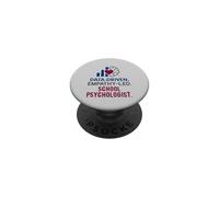School Psychologist Data Driven Empathy Led Behavioral Brain PopSockets Adhesive PopGrip