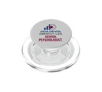 School Psychologist Data Driven Empathy Led Behavioral Brain PopSockets PopGrip for MagSafe