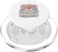 School Psychologist Difference Maker Heart Rainbow PopSockets PopGrip for MagSafe