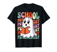 School Psychologist Groovy Spooky Psychology Halloween T-Shirt