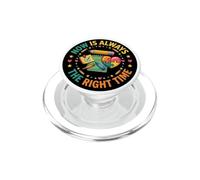 School Psychologist Now Is Always The Right Time PopSockets PopGrip for MagSafe