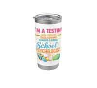 School Psychologist Testing Goal Writing Data Loving Stainless Steel Insulated Tumbler