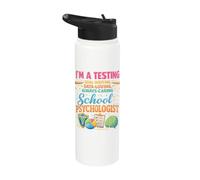 School Psychologist Testing Goal Writing Data Loving Stainless Steel Insulated Water Bottle