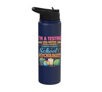 School Psychologist Testing Goal Writing Data Loving Stainless Steel Insulated Water Bottle