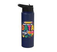 School Psychologist What Does The Data Say Funny Stainless Steel Insulated Water Bottle