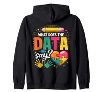 School Psychologist What Does The Data Say Funny Zip Hoodie