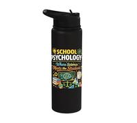 School Psychologist Where Science Meets The Student Stainless Steel Insulated Water Bottle