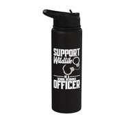 School Resource Officer Security Appreciation Support SRO Stainless Steel Insulated Water Bottle