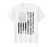 School Resource Officer SRO US Flag T-Shirt