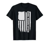 School Resource Officer SRO US Flag T-Shirt
