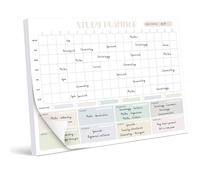 School Revision Supplies, Study Essentials, BIROYAL A4 Study & Revision Planner Pad 50 Sheet | Weekly Hourly Planner Pad, Revision Essentials 210x280mm