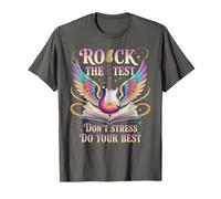 School Rock THE Test Testing Day Teacher ELA Geek STEM T-Shirt