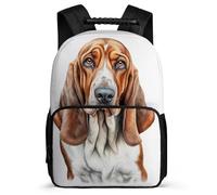 School Rucksack Boys Baquito Hound Dog Bag Girls Backpack Puppy Animal Bookbag, Cute Kids Backpack for Teenagers School Travel, Lightweight Durable