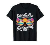 School’s Out Forever Retirement 2025 Tropical T-Shirt
