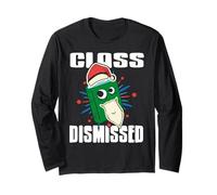 School’s Out Santa Book Funny Teacher Holiday Humor Long Sleeve T-Shirt