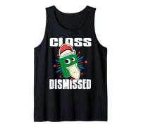 School’s Out Santa Book Funny Teacher Holiday Humor Tank Top