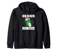 School’s Out Santa Book Funny Teacher Holiday Humor Zip Hoodie