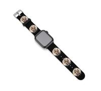 School Sailor Tattoo Clipper Ship And Swallows Silicone Watch Band Replacement Watch Straps Adjustable Sport Wristband for Women Men 42mm/44mm