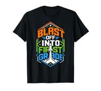 School Saying Blast Off into First Grade T-Shirt