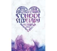 School Secretary Blank Lined Journal with Heart Subway Art Words - Secretary Appreciation Gift. Perfect for a Secretary Desk Gift or a Secretary Gift ... Texture.: School Receptionist Gift Idea
