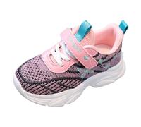 School Shoes for Girls with Butterfly Letter Print Mesh Adjustable Lounge Sneakers Soft Sole Comfy Jogger Trainers All Seasons Walking Running Shoes Lighweight Leisure Sneakers for Kids Pink