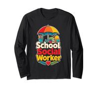 School Social Worker Gift Elementary Support Staff Long Sleeve T-Shirt