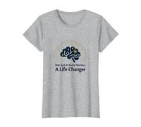 School Social Worker Life Changer Inspirational Quote T-Shirt, Women, Heather Grey, XS