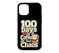 School Staff 100 Days Of Coffee And Chaos Elementary Case for iPhone 12/12 Pro