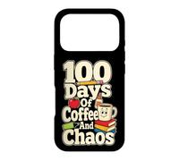 School Staff 100 Days Of Coffee And Chaos Elementary Case for iPhone 17 Pro