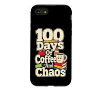 School Staff 100 Days Of Coffee And Chaos Elementary Case for iPhone SE (2020) / 7/8