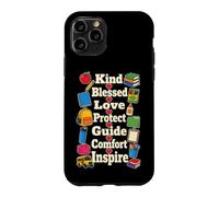 School Staff Kind Blessed Love Protect Guide Inspire Case for iPhone 11 Pro