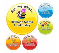 School Stickers Ask Me Why Maths Stickers Made from 100% Gloss Recycled Paper
