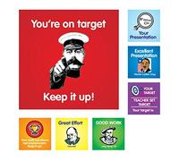 School Stickers History Marking Stickers - Time Saving Stickers Made from 100% Gloss Recycled Paper