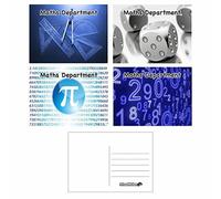 School Stickers Maths School Postcards - Blank Reverse - Bumper Pack for Teachers, Parents & Schools