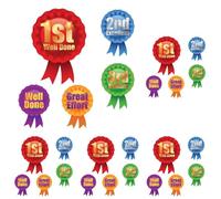 School Stickers Sports Day Rosette Stickers (Pack of 5)