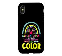 School Superintendent School Crew Gifted Superintendent Case for iPhone X/XS