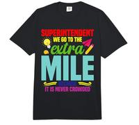 School Supervisor School Worker Extra Mile Superintendent Comfort Colors Adult Heavyweight T-Shirt