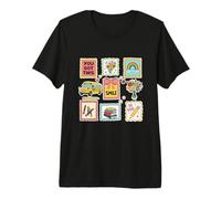 School Teacher from Student for Classroom Kids Retro Stamp Premium T-Shirt