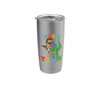 School Team T-Rex Dinosaur Back to School Boys Stainless Steel Insulated Tumbler