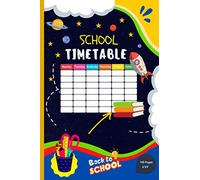 School Timetable: Middle-school / High-school Classroom Weekly Planner With To-Do List, Goals and Projects