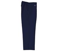 School Uniform Formal Boys Standard Fit Trousers Half Elastic Waist Black Grey Navy Charcoal Brown (3-16 Years)