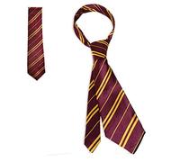 School Uniform Neckties - Wizard School Pinstripe Costume Tie - NEW (Gryffindor Maroon L)