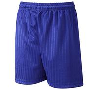 School Uniform Shadow Stripe Long Leg Boys Shorts Dark Royal 26-28"