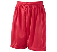 School Uniform Shadow Stripe Long Leg Boys Shorts Red 34-36"