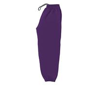 School Uniform Unisex Boys Girls Ladies Mens Adult Children Elastic Waist Tie Cord Two Pocket Plain Fleece Jogging Bottoms 270GSM (20"- XXL) Eleven Colours Purple