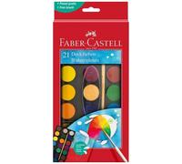 School Watercolour Paints 21 Colours 30 Mm Faber-Castell Top