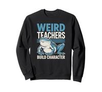 School Weird Teachers Build Character Animal Frog Sweatshirt
