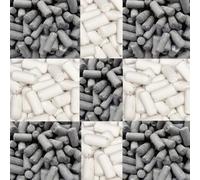 School White & Black Liquorice Chalks Sweet Mixed - Crunchy Sugar-Coated Shell with Soft Chewy Centre, Classic Dutch Confectionery Pieces (500g)
