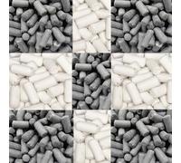 School White & Black Liquorice Chalks Sweet Mixed - Crunchy Sugar-Coated Shell with Soft Chewy Centre, Classic Dutch Confectionery Pieces (2500g)